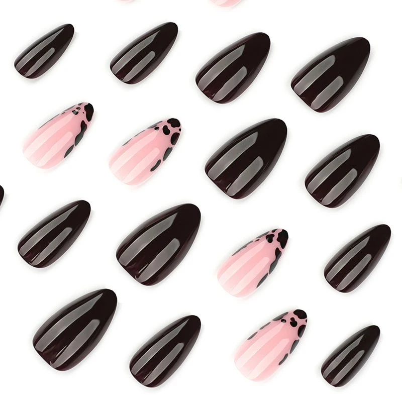 Black Leopard French Press On Nails best